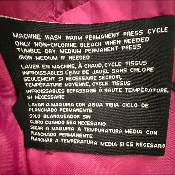 GUESS Puffer Jacket Purple Magenta Quilted Down Blend Puffer Coat Women Med - Picture 16 of 16